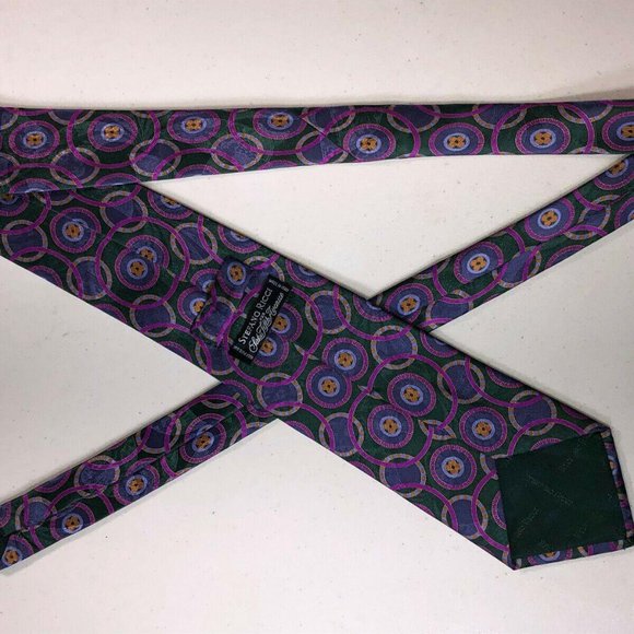 Stefano Ricci Vibrant Multicolor Geometric tie - Picture 6 of 6